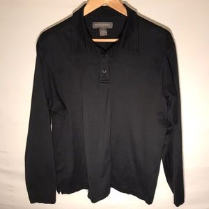 Men’s Banana Republic Black Long Sleeve Polo